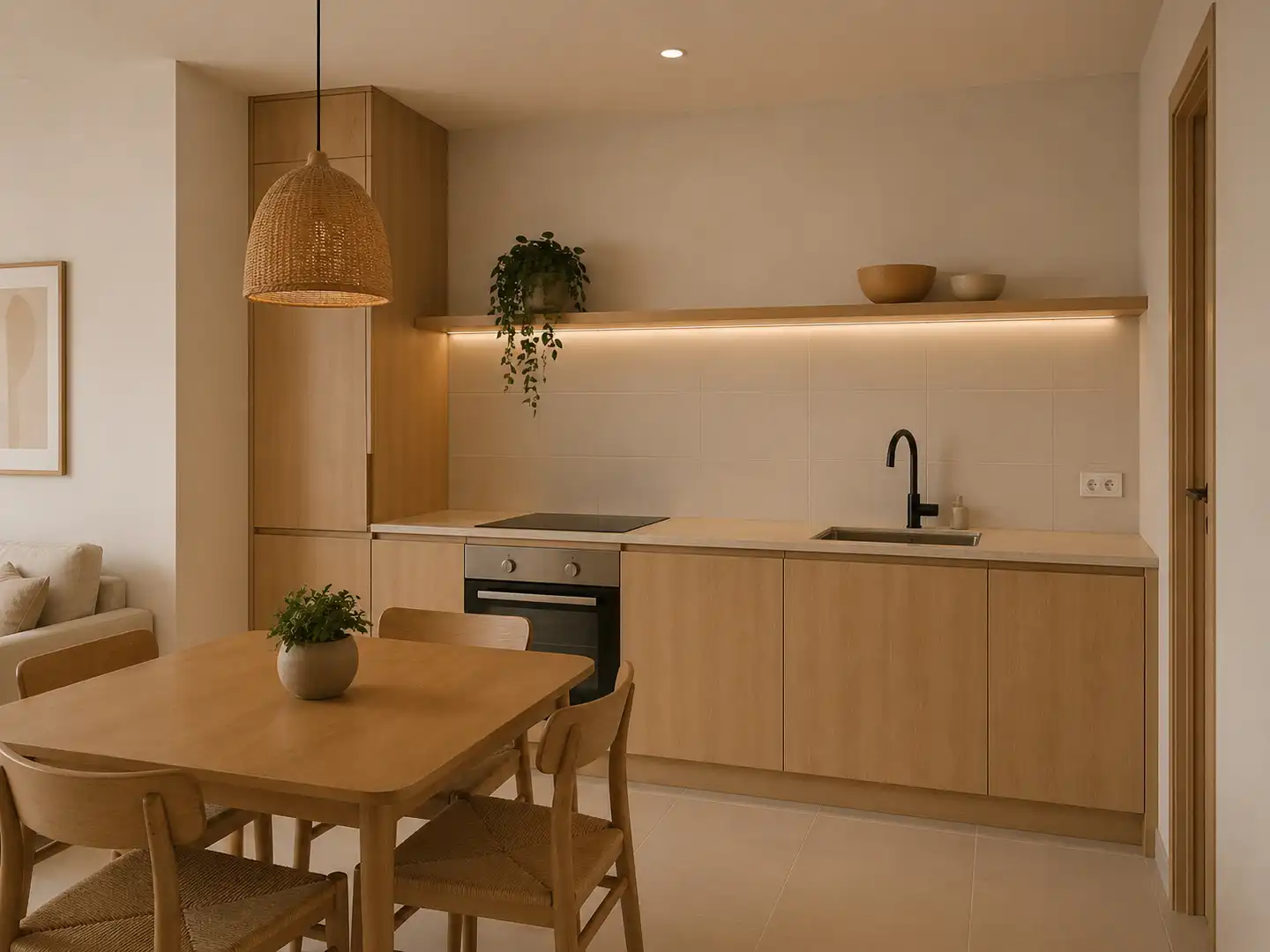 Kitchen of Flat for sale in Madrid  with Air Conditioner, Heating and Storage room