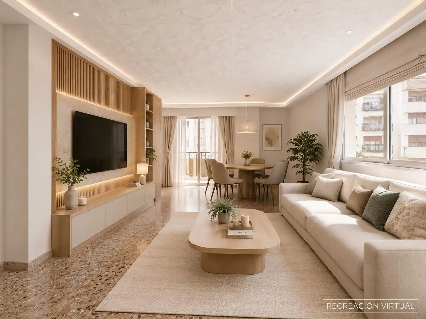 Wohnzimmer von Wohnung zum Verkauf in Gandia mit Balkon