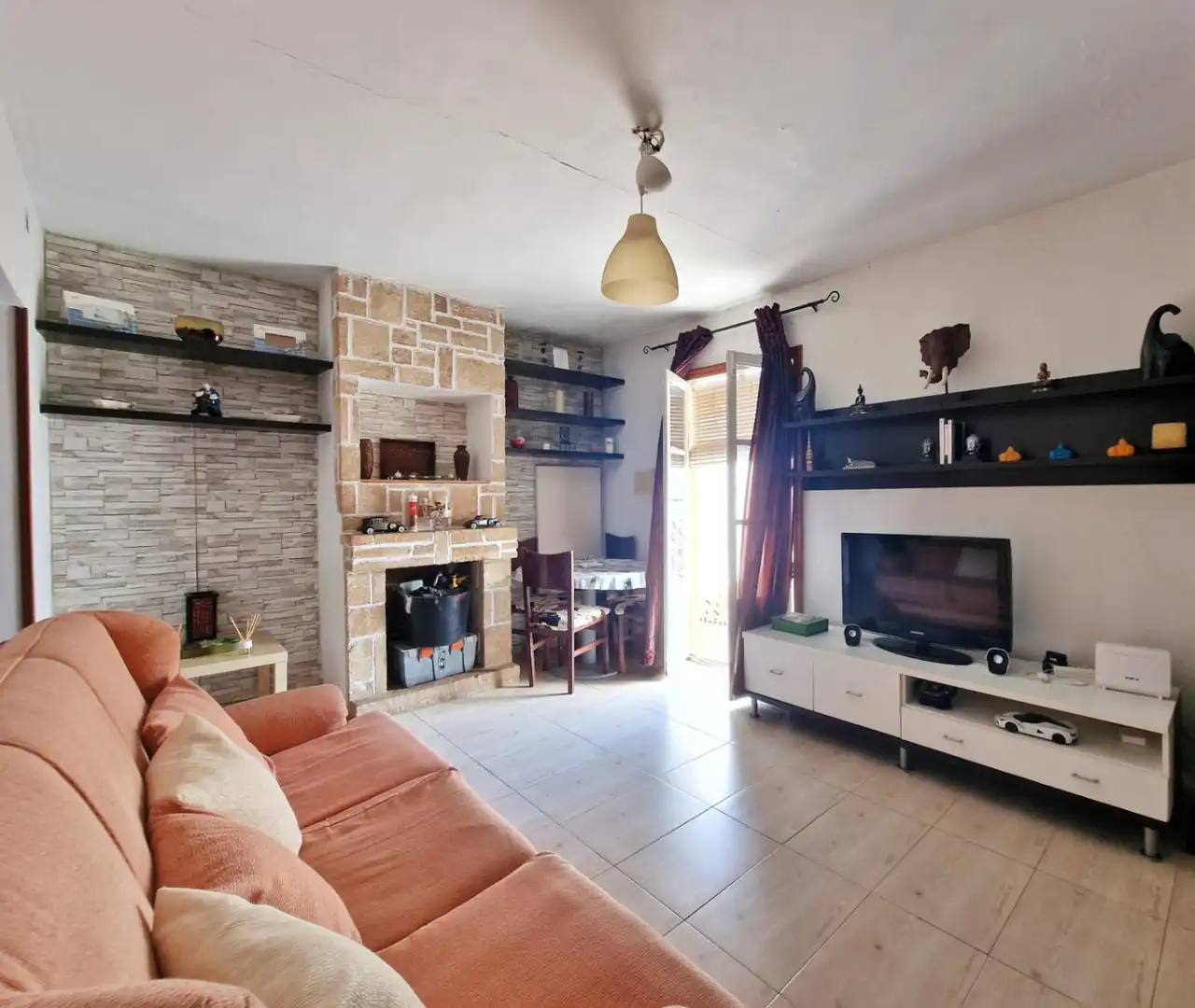 Sala d'estar de Finca rústica en venda en Jávea / Xàbia amb Aire condicionat, Calefacció i Terrassa