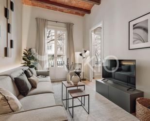 Sala d'estar de Apartament de lloguer en  Barcelona Capital amb Aire condicionat, Calefacció i Terrassa