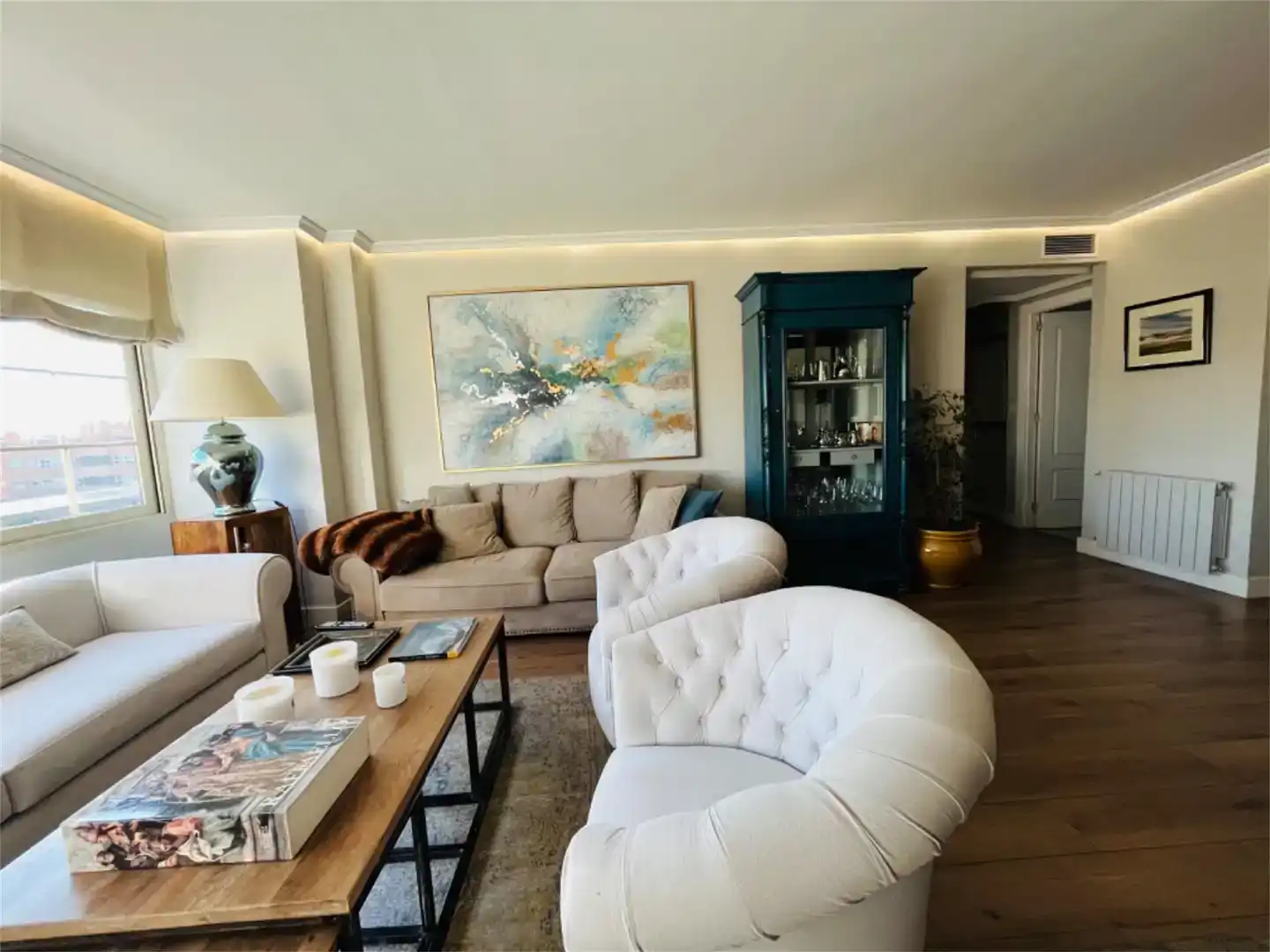 Sala de estar de Dúplex en venta en Madrid con Aire acondicionado y Piscina