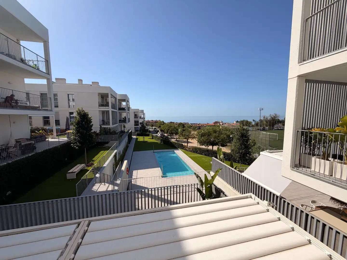 Piscina de Piso de alquiler en El Masnou con Aire acondicionado, Calefacción y Terraza