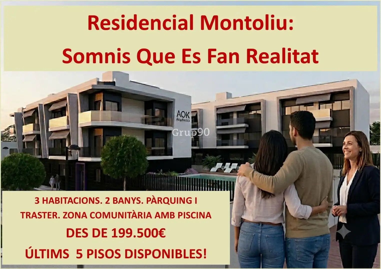 Außenansicht von Wohnung zum Verkauf in Montoliu de Lleida mit Heizung, Terrasse und Abstellraum