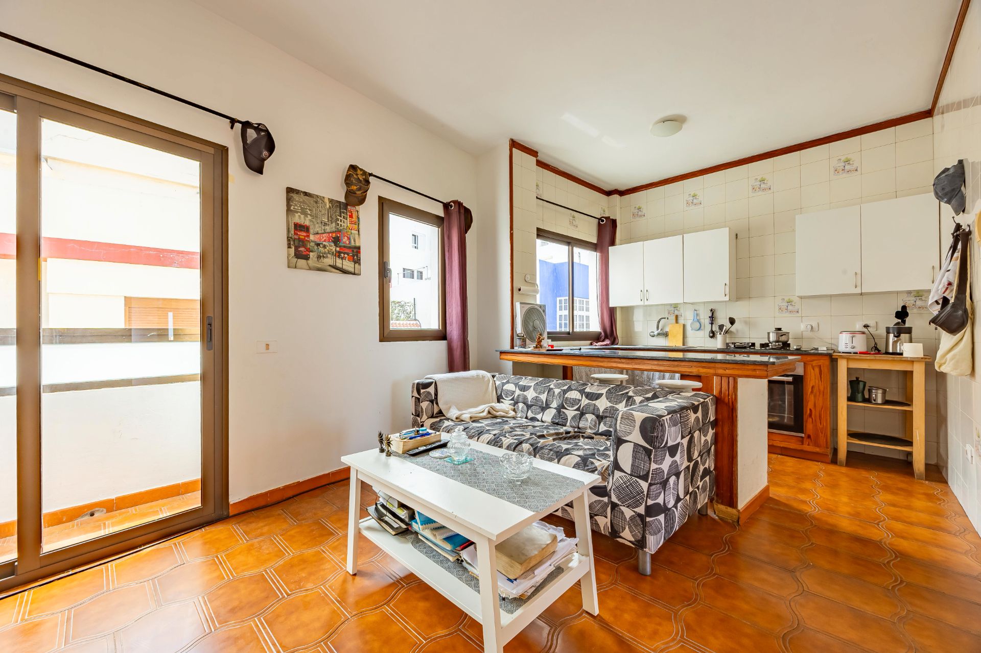 Sala de estar de Ático en venta en Las Palmas de Gran Canaria con Terraza, Horno y Balcón