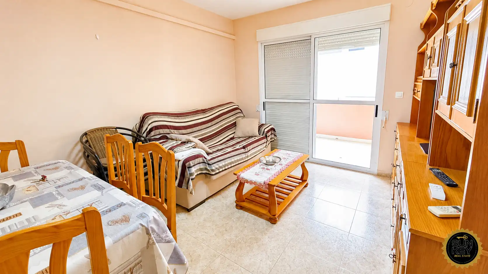 Wohnzimmer von Wohnung zur Miete in Mazarrón mit Möbliert