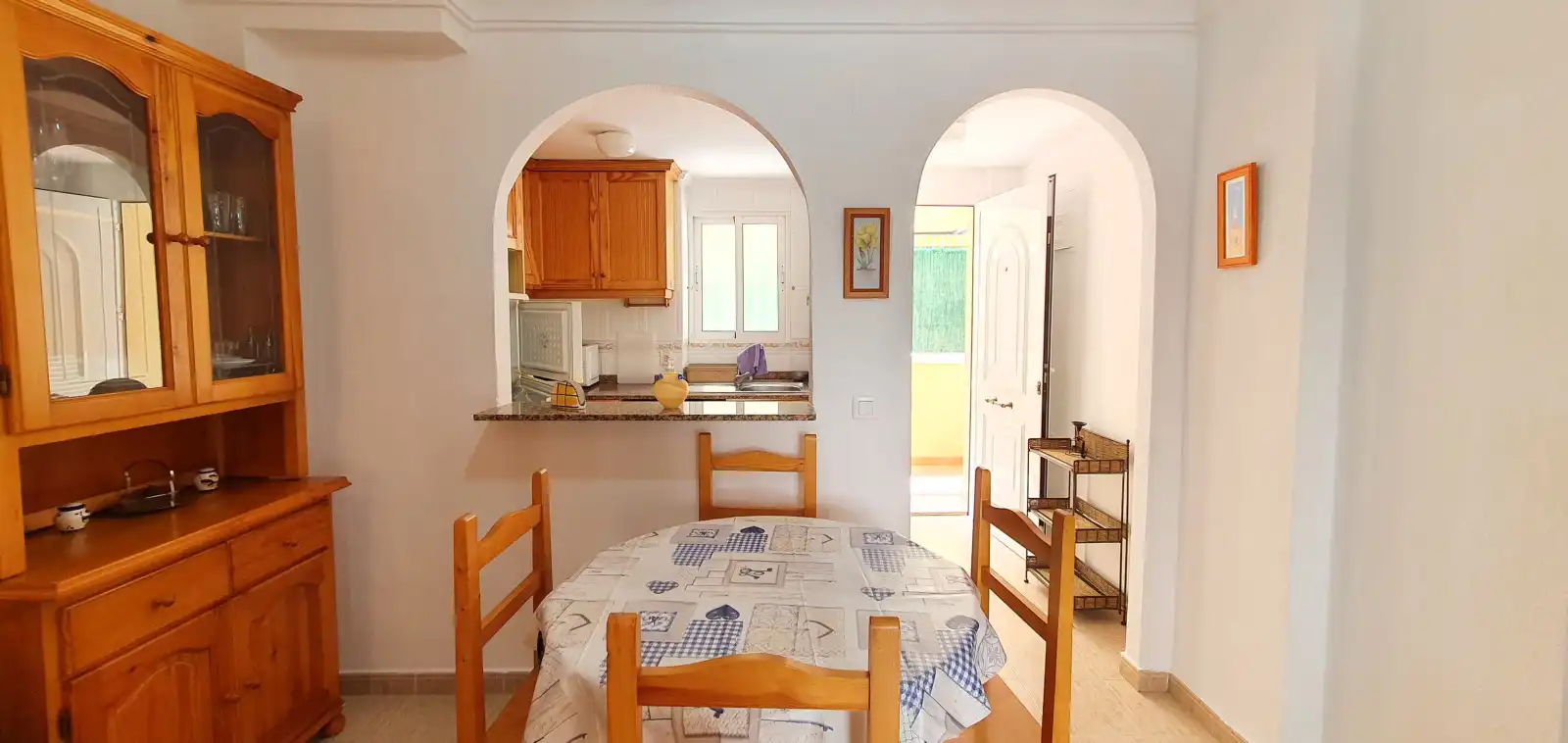 Menjador de Apartament de lloguer en Dénia amb Aire condicionat, Calefacció i Terrassa
