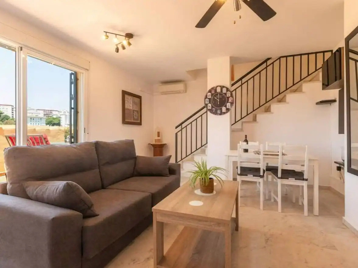 Sala de estar de Dúplex de alquiler en Marbella Centro