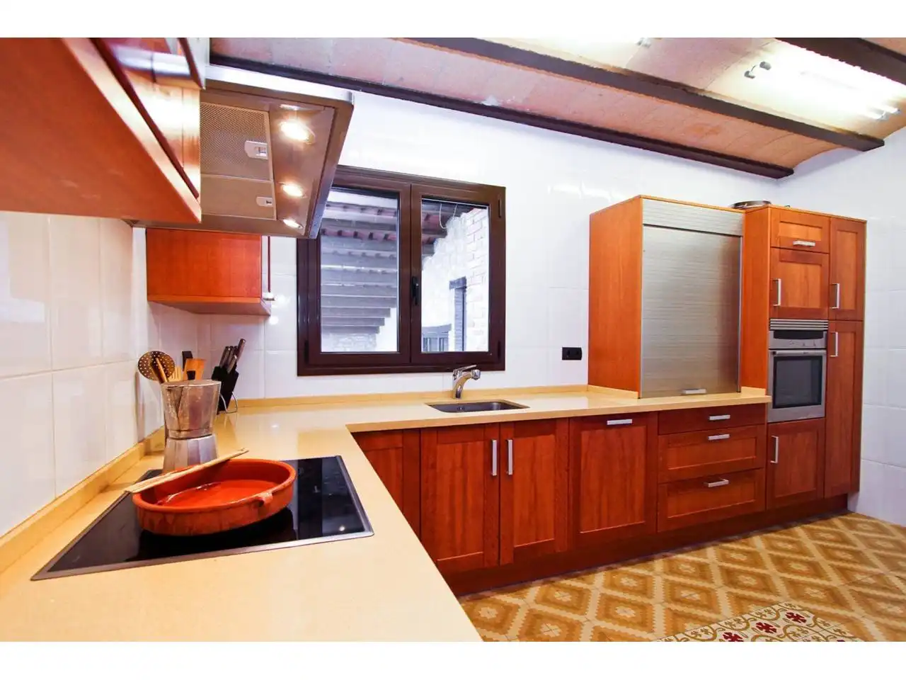 Cocina de Finca rústica en venta en Forès con Calefacción, Jardín privado y Terraza