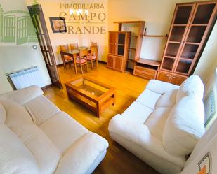 Living room of Flat for sale in Palencia Capital  with Heating, Parquet flooring and Terrace