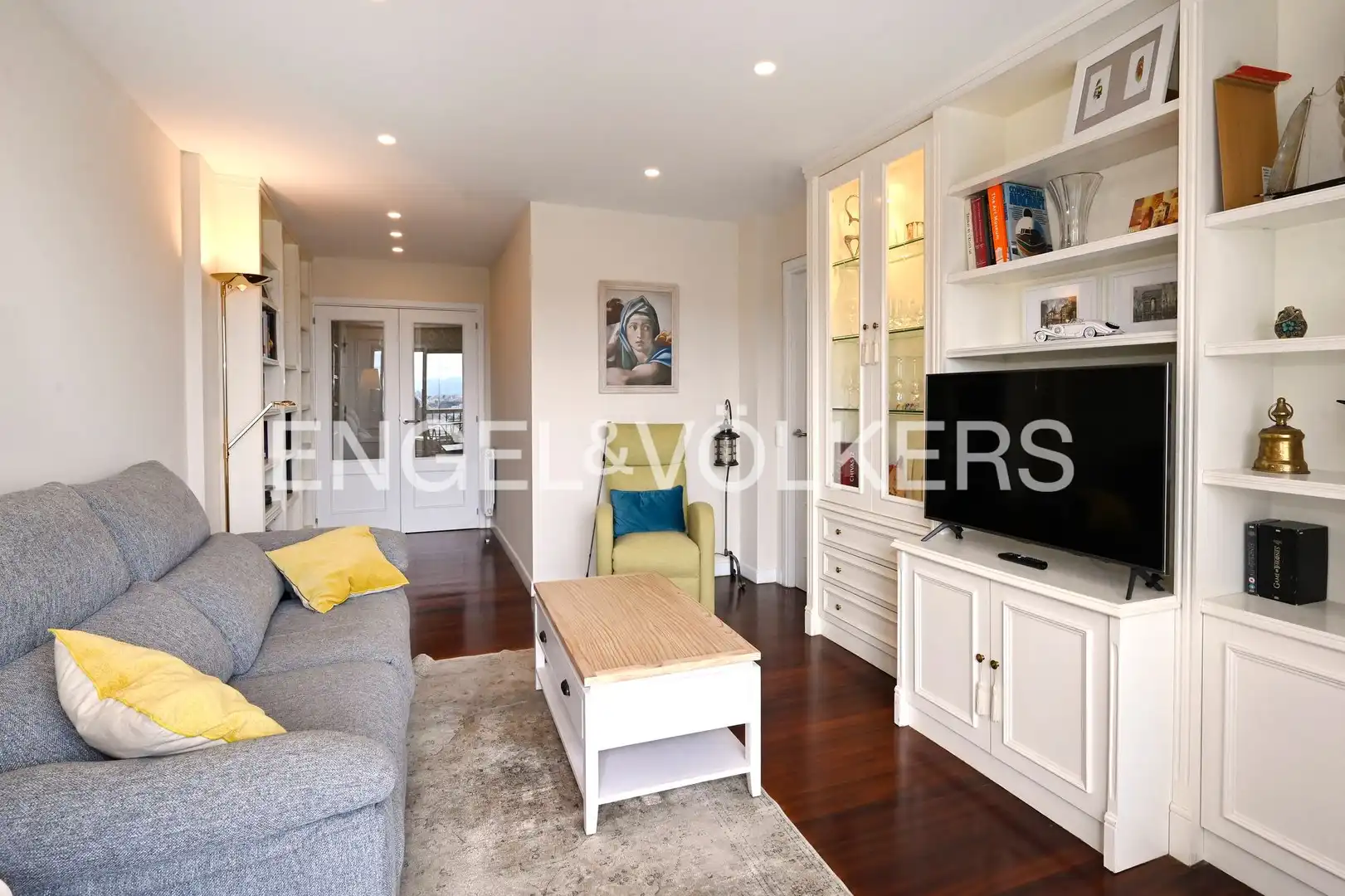 Wohnzimmer von Wohnung zum Verkauf in Santander mit Heizung, Privatgarten und Abstellraum