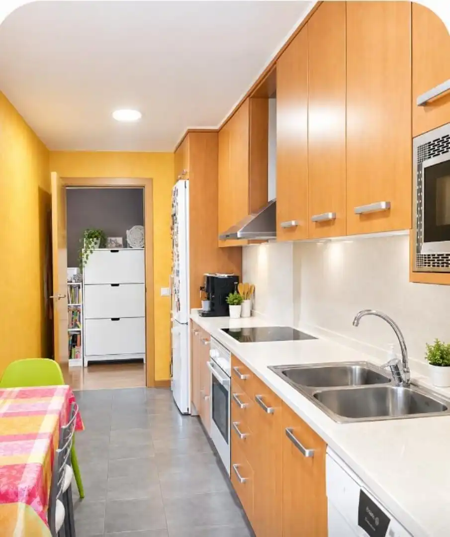 Kitchen of Flat for sale in Esplugues de Llobregat  with Air Conditioner and Terrace