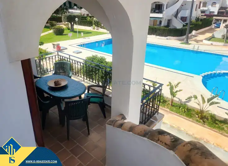 Terrassa de Casa o xalet en venda en Pilar de la Horadada amb Terrassa, Moblat i Piscina comunitària