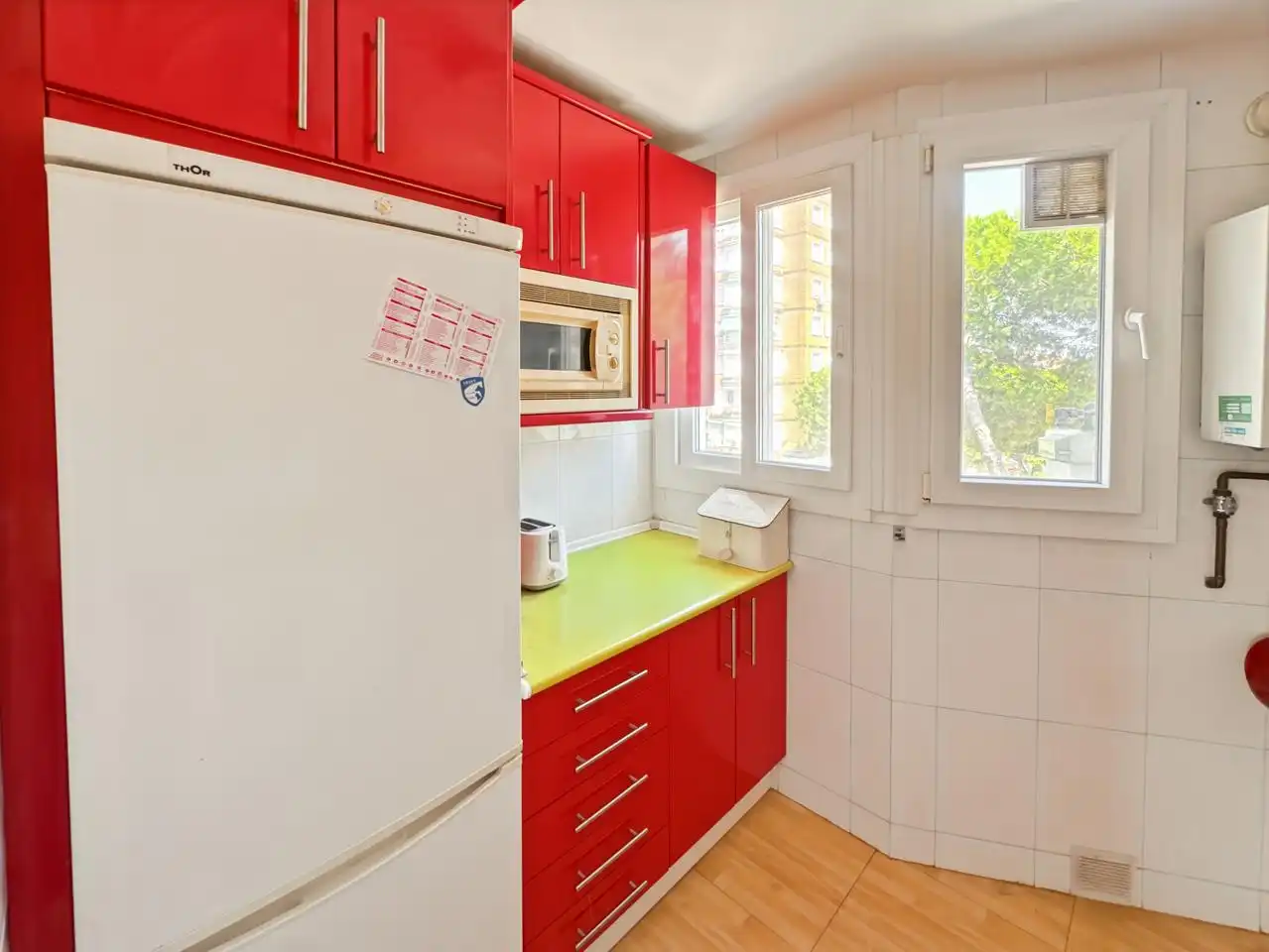 Kitchen of Flat for rent in Madrid  with Air Conditioner, Heating and Terrace