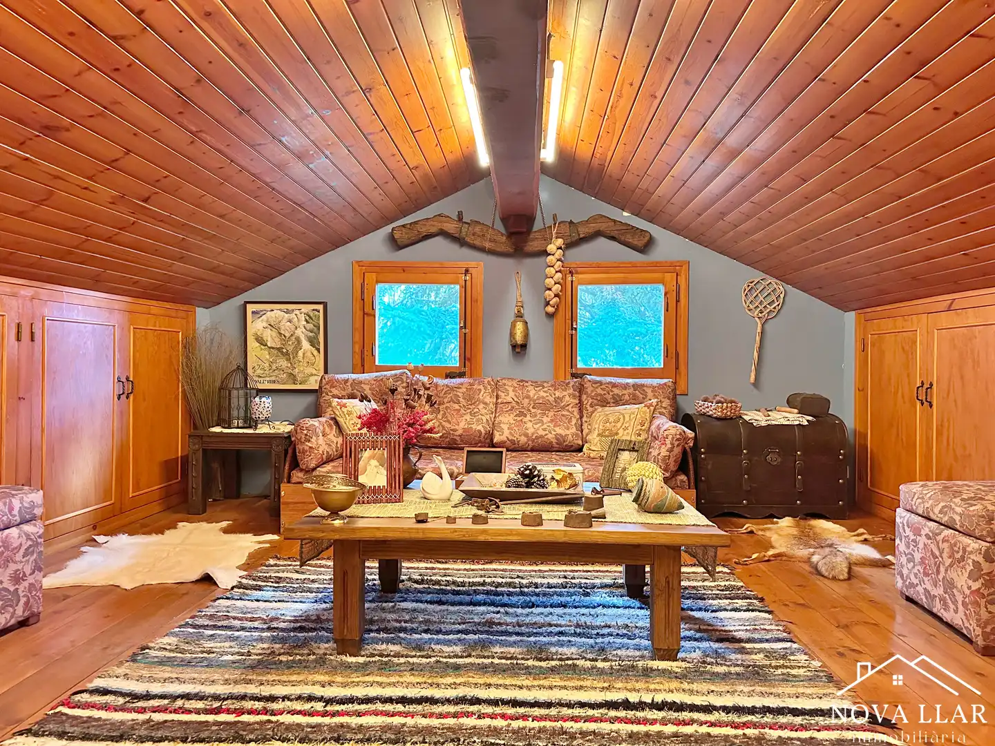 Sala de estar de Casa o chalet en venta en Ribes de Freser con Calefacción, Jardín privado y Parquet