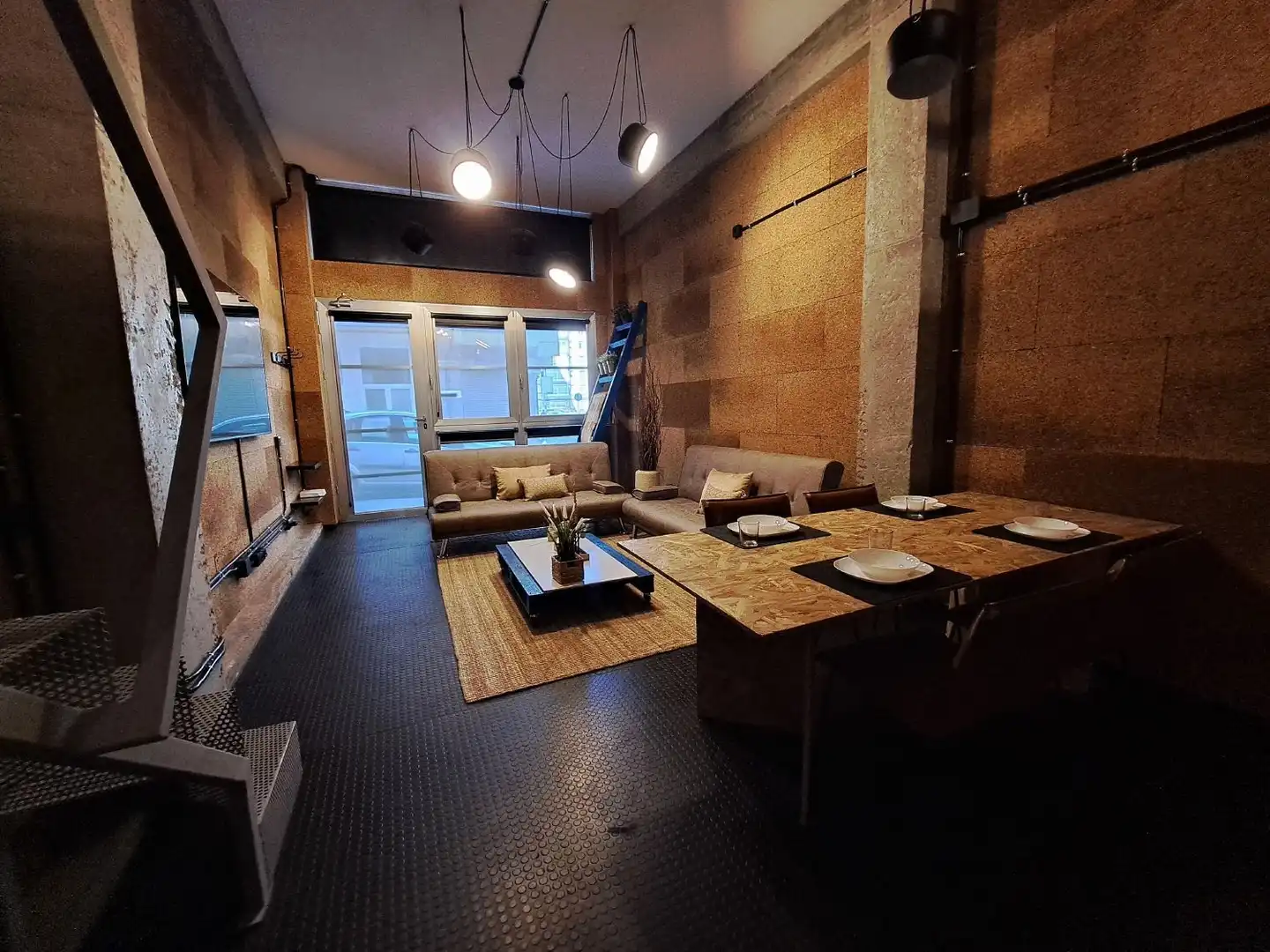 Sala d'estar de Pis de lloguer en A Coruña Capital  amb Calefacció i Moblat