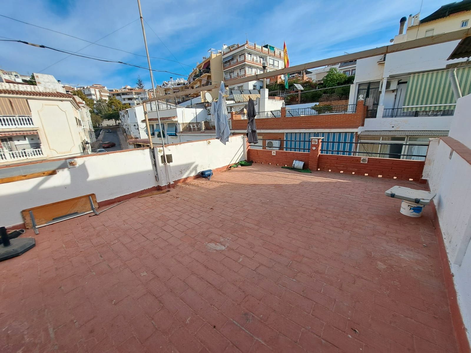 Exterior view of Single-family semi-detached for sale in Benalmádena  with Terrace and Furnished