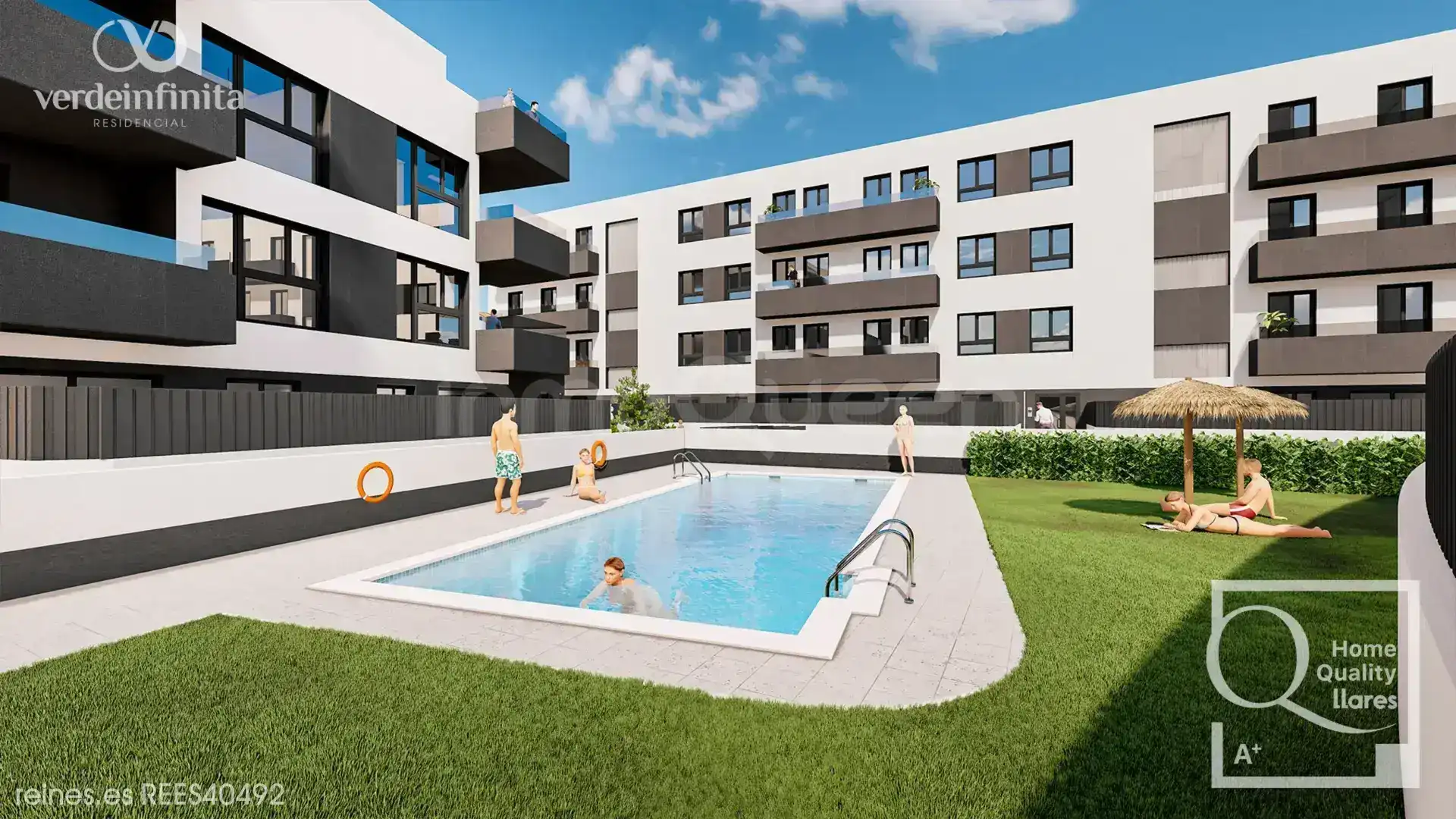 Piscina de Pis en venda en Los Corrales de Buelna  amb Calefacció i Terrassa