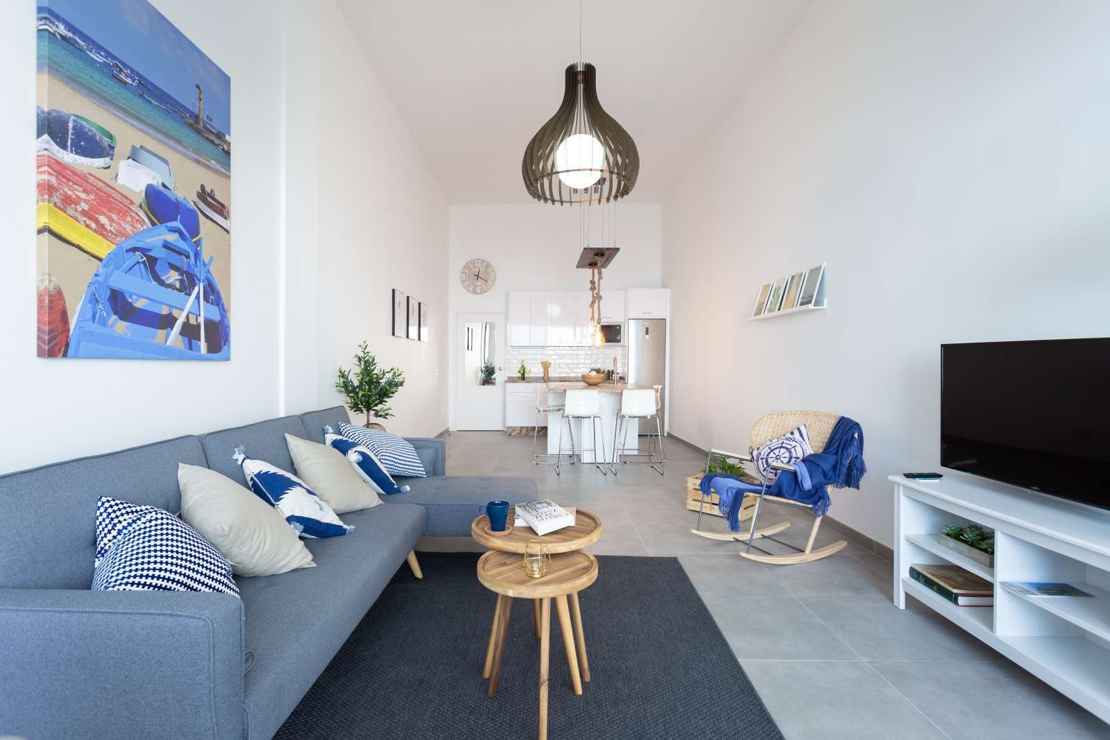 Sala d'estar de Apartament per a compartir en La Matanza de Acentejo amb Aire condicionat, Calefacció i Terrassa