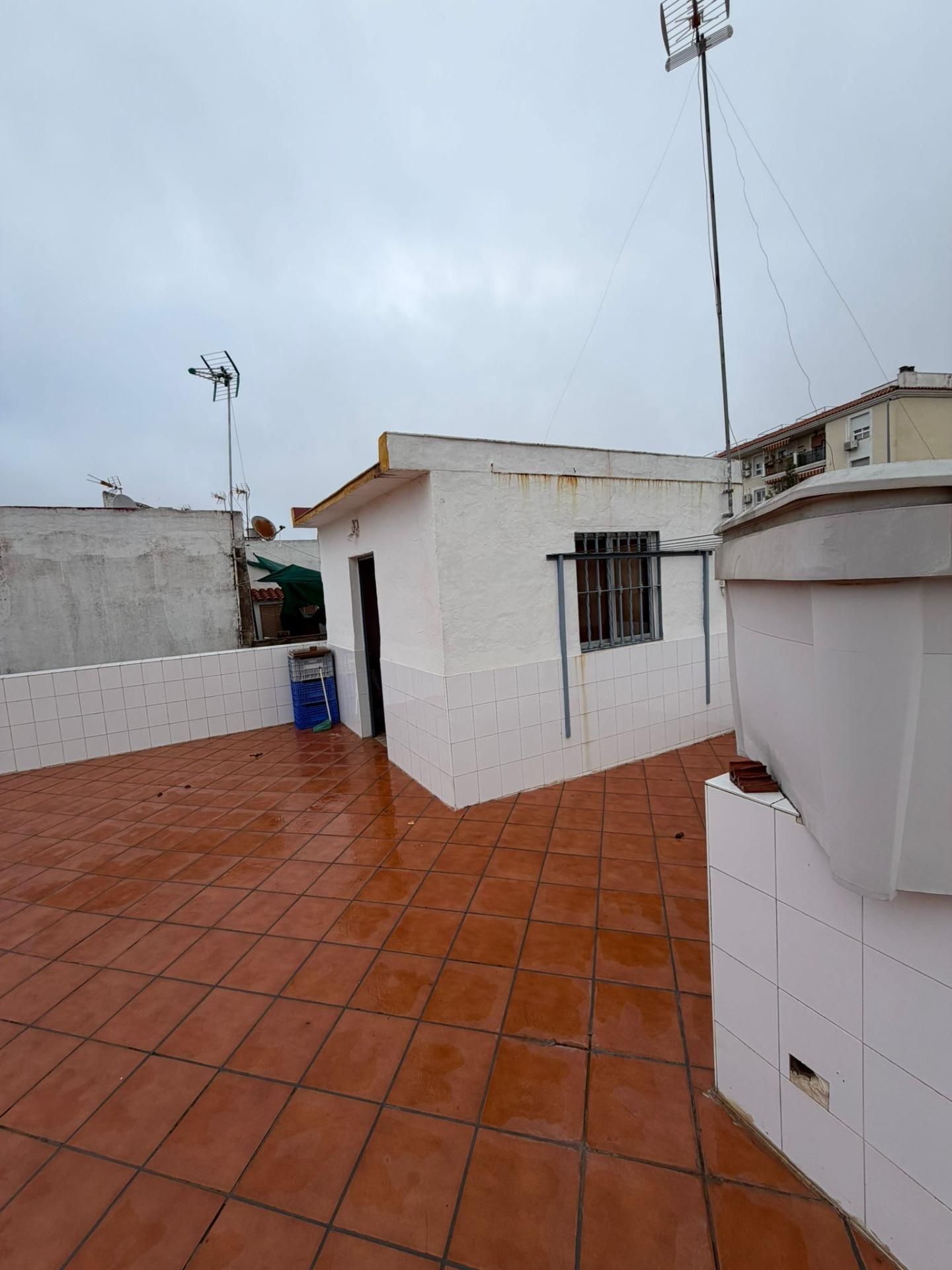 Vista exterior de Casa adosada en venta en La Algaba con Terraza