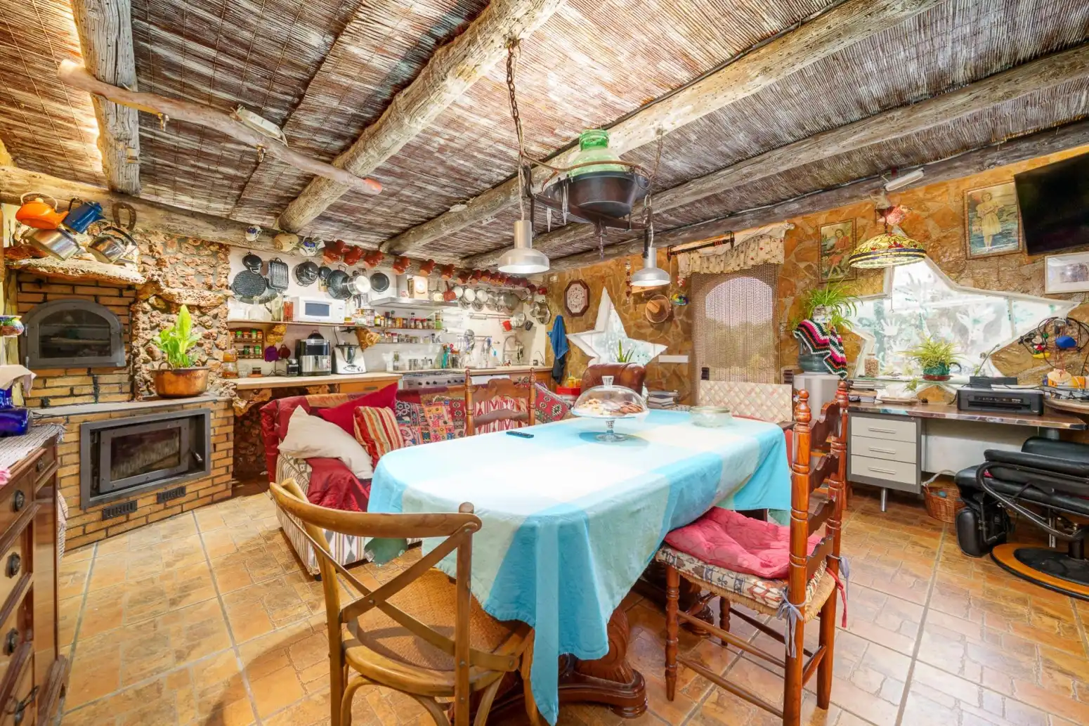 Cocina de Finca rústica en venta en Marratxí con Aire acondicionado, Calefacción y Piscina