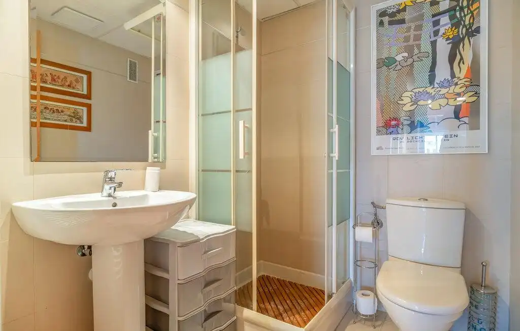 Badezimmer von Wohnung zur Miete in Málaga mit Klimaanlage, Terrasse und Möbliert