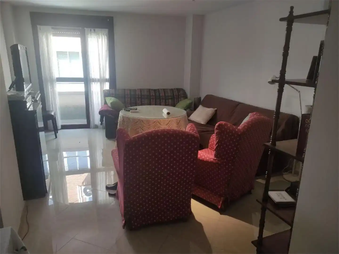 Sala d'estar de Dúplex de lloguer en Badajoz Capital amb Aire condicionat i Balcó
