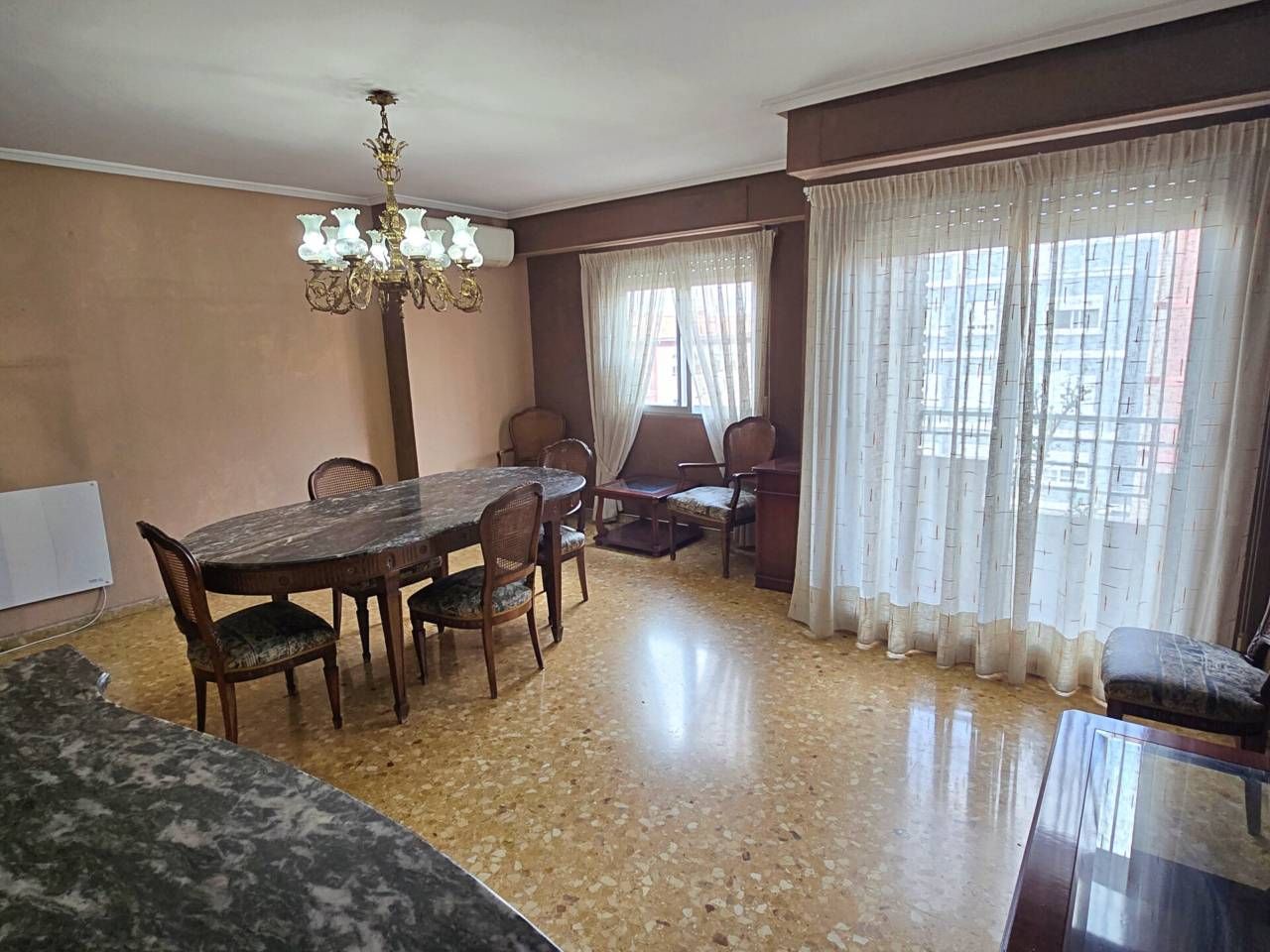 Dining room of Flat for sale in  Valencia Capital  with Air Conditioner, Storage room and Balcony