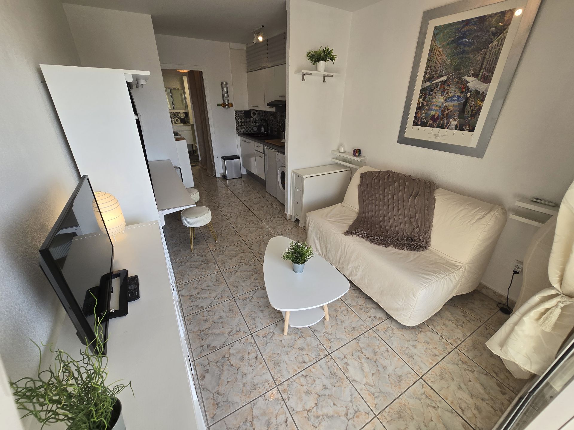 Sala d'estar de Estudi en venda en Empuriabrava amb Aire condicionat, Calefacció i Terrassa