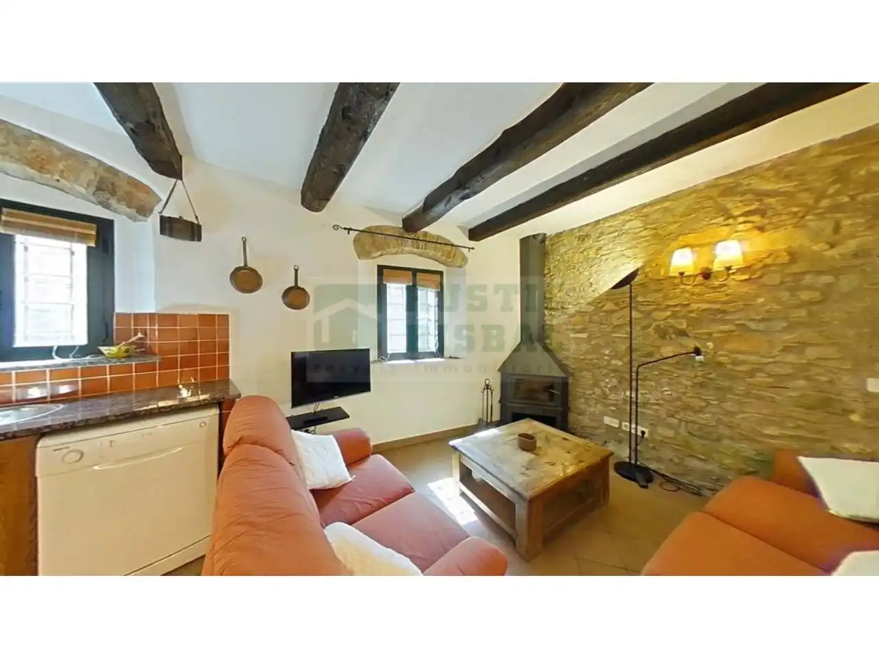 Living room of Apartments for rent in Palau-sator  with Air Conditioner, Heating and Furnished