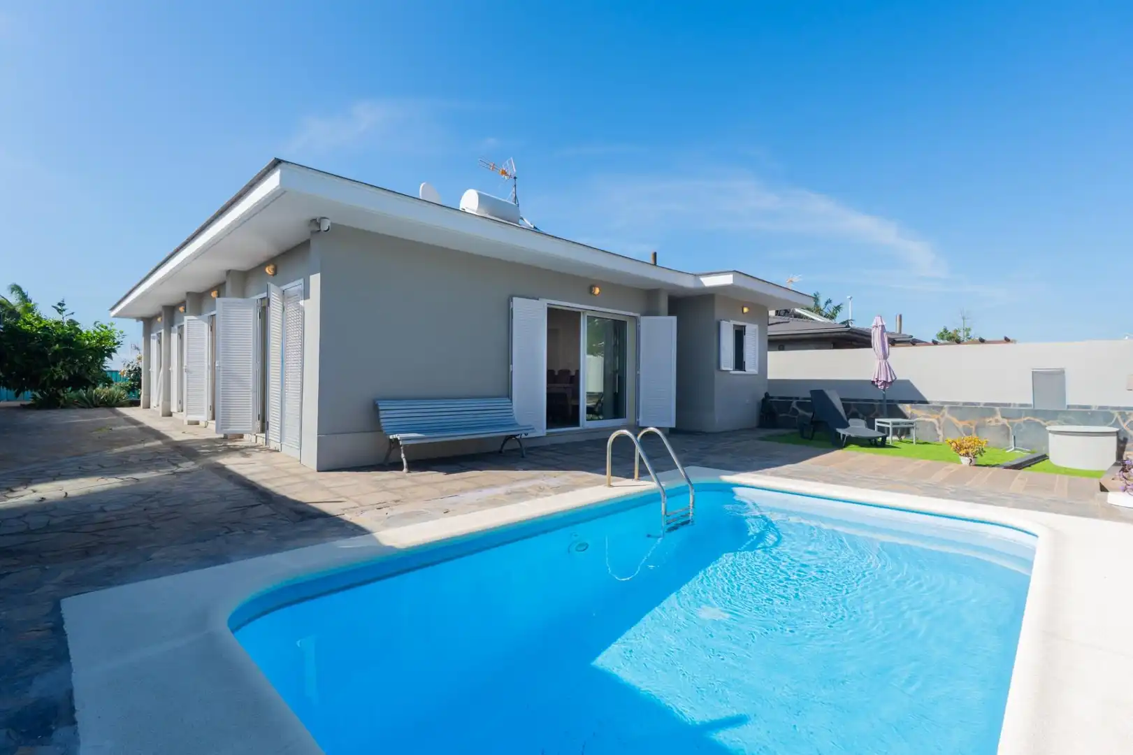 Piscina de Casa o chalet de alquiler en La Orotava con Jardín privado, Parquet y Terraza