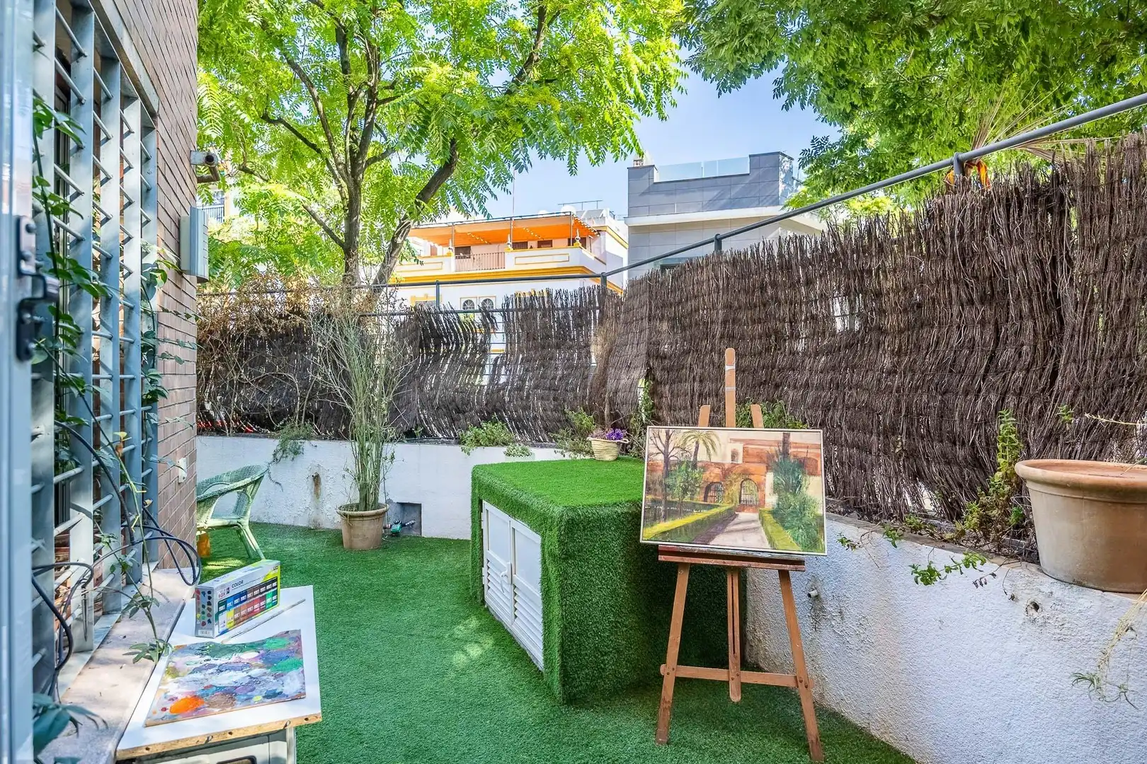 Terrace of Flat for sale in Sevilla  with Air Conditioner, Private garden and Parquet flooring