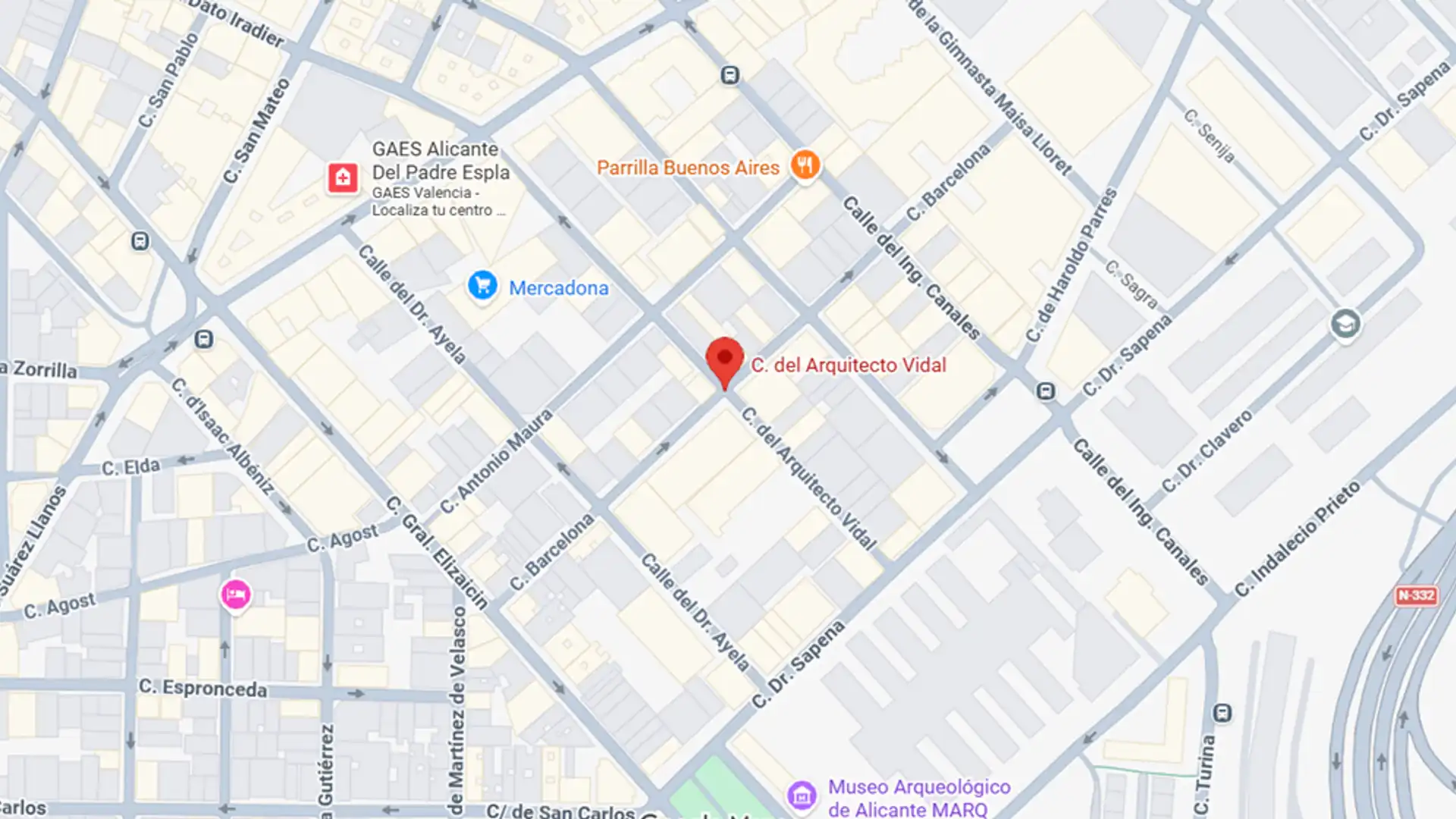 Vista exterior de Garaje de alquiler en Alicante / Alacant