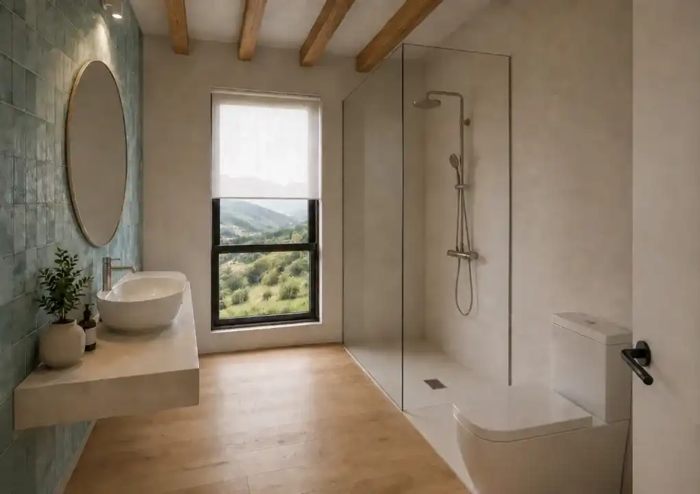 Bathroom of Houses for sale in Cangas de Onís  with Private garden and Terrace