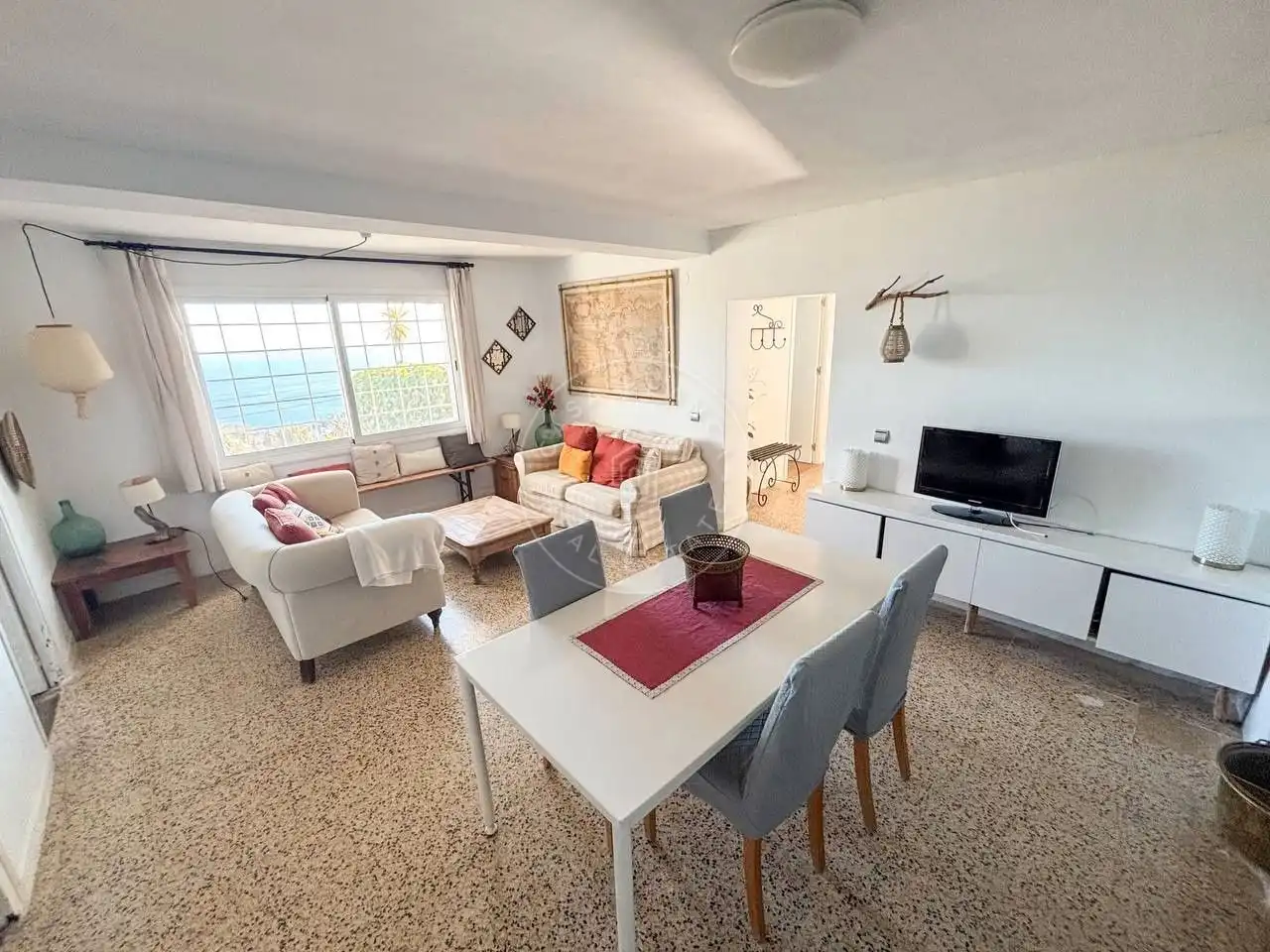 Wohnzimmer von Haus oder Chalet zum Verkauf in Lloret de Mar mit Heizung, Privatgarten und Abstellraum