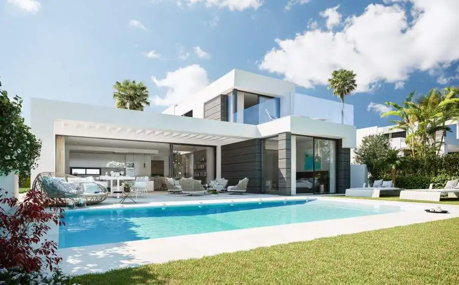 Vista exterior de Casa o xalet de lloguer en Marbella amb Aire condicionat, Calefacció i Jardí privat