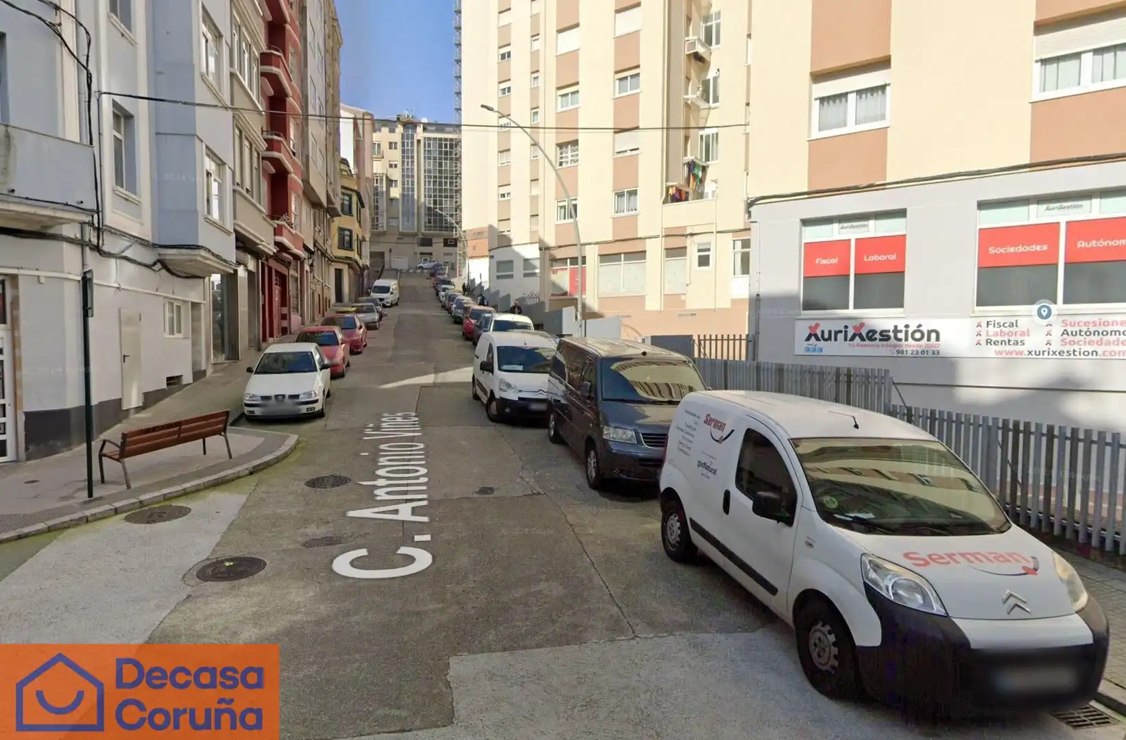 Vista exterior de Planta baixa en venda en A Coruña Capital 