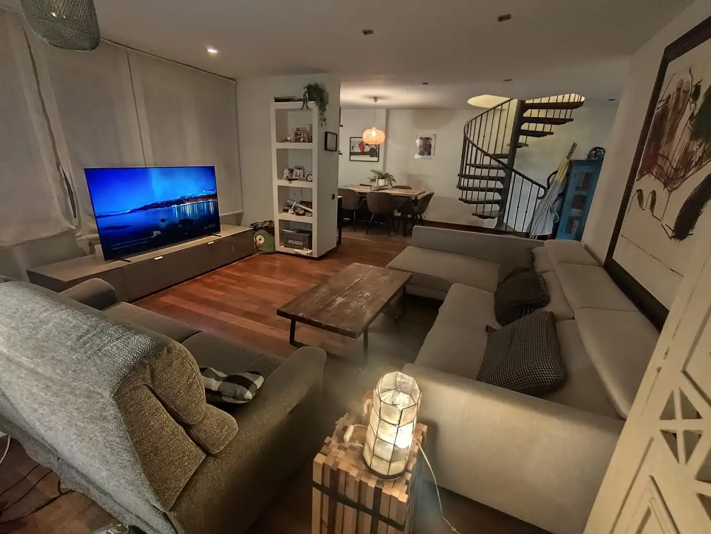 Sala de estar de Dúplex en venta en Salou con Aire acondicionado, Calefacción y Parquet