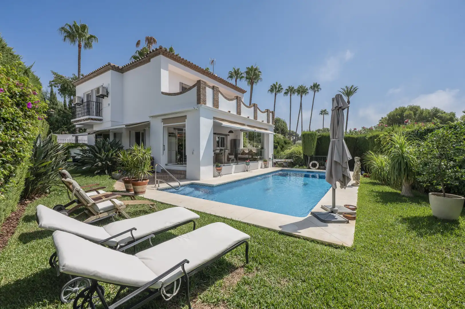 Jardín de Casa o chalet en venta en Mijas con Aire acondicionado, Jardín privado y Terraza