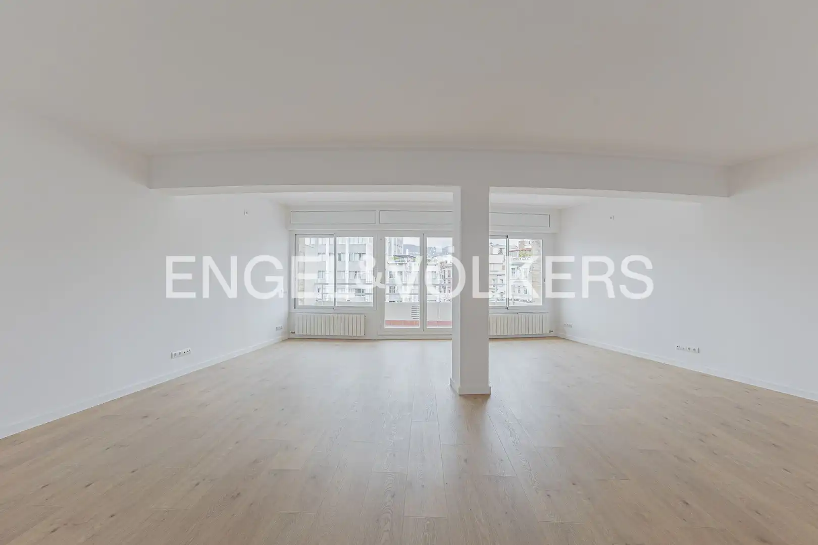 Wohnzimmer von Wohnung zur Miete in Barcelona mit Klimaanlage, Heizung und Parkett