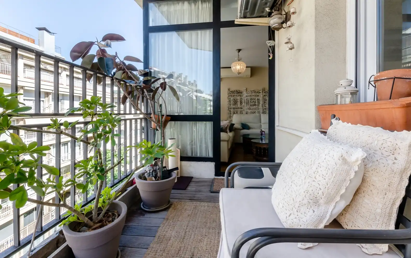 Terrasse von Wohnung zum Verkauf in Barcelona mit Klimaanlage, Heizung und Parkett