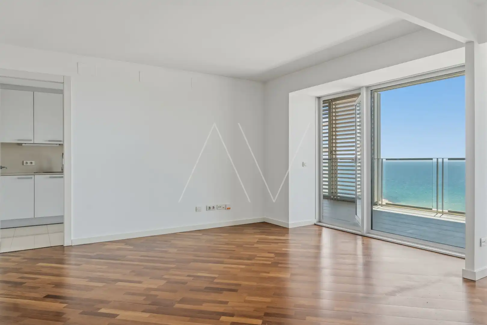 Wohnzimmer von Wohnung zum Verkauf in Barcelona mit Klimaanlage, Heizung und Terrasse