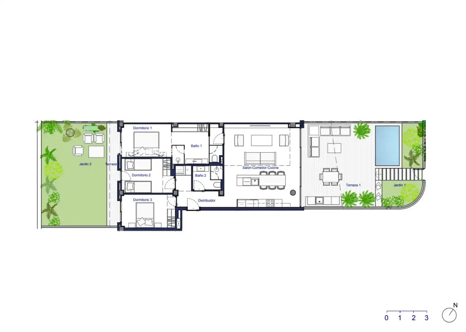 Wohnung mit Pool zum Verkauf in Joaquin Gadea, imagen 25
