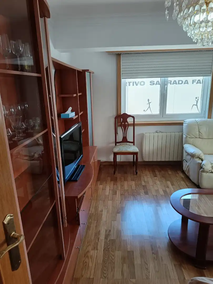 Living room of Flat for rent in A Coruña Capital   with Heating, Furnished and Oven