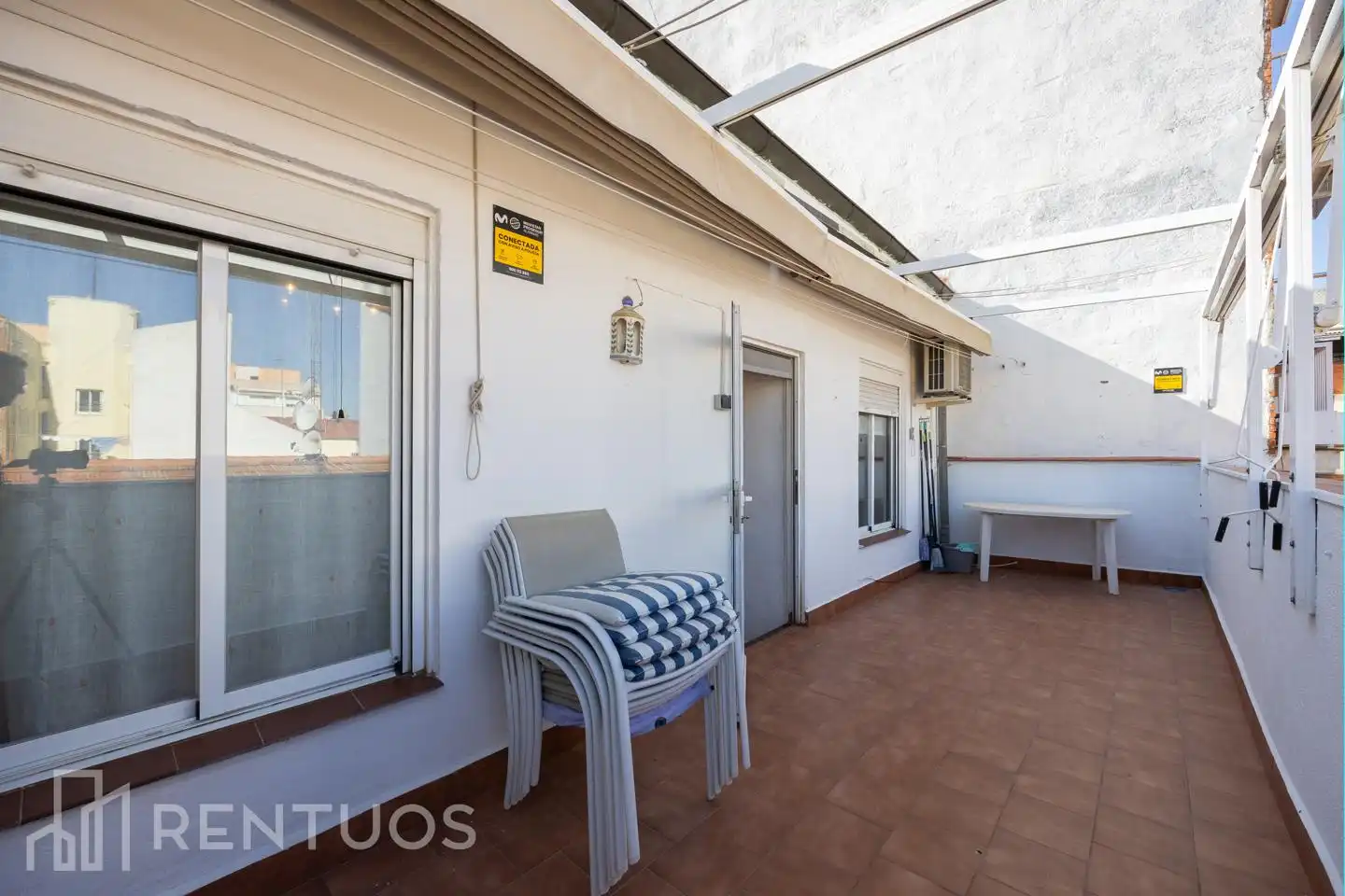 Terrace of Attic for rent in Madrid  with Air Conditioner, Heating and Parquet flooring