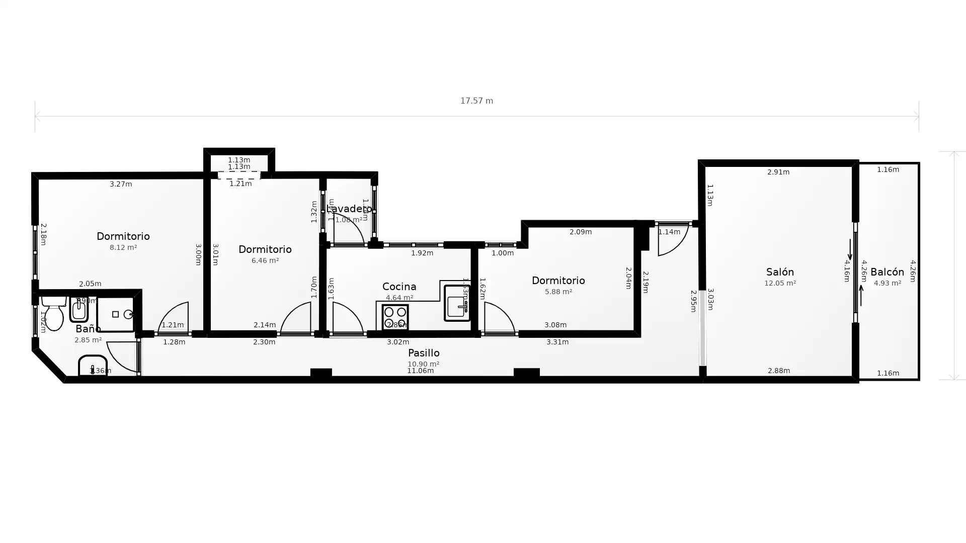 Wohnung zum Verkauf in Cullera mit Balkon