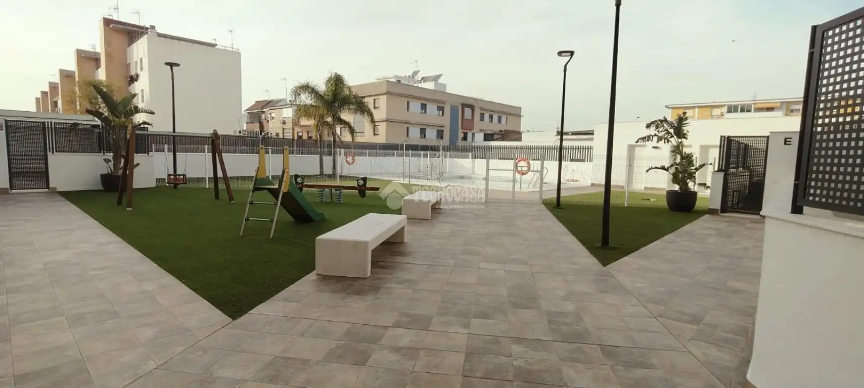 Terrace of Flat for rent in La Rinconada  with Air Conditioner