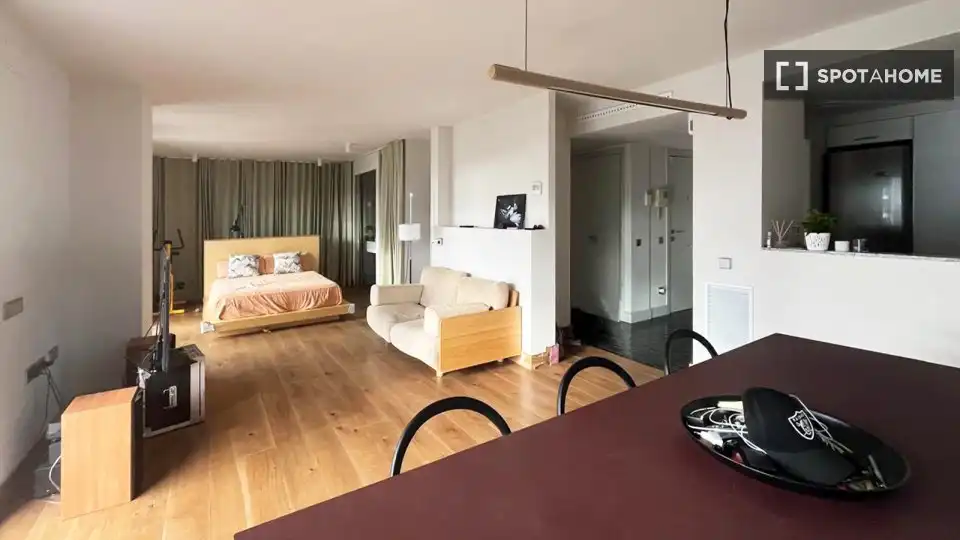 Wohnzimmer von Wohnung zur Miete in L'Hospitalet de Llobregat mit Klimaanlage, Heizung und Möbliert