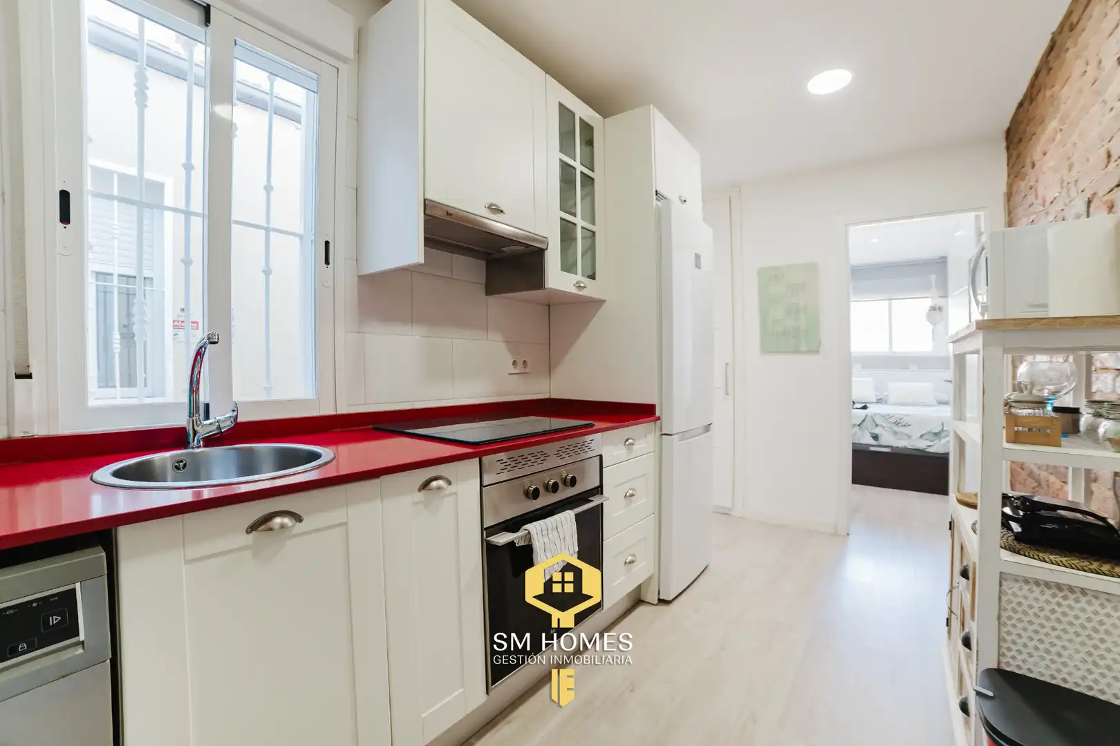 Kitchen of Flat for sale in Madrid  with Heating, Terrace and Furnished