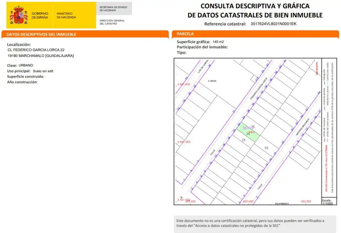 Vista exterior de Residencial en venta en Marchamalo