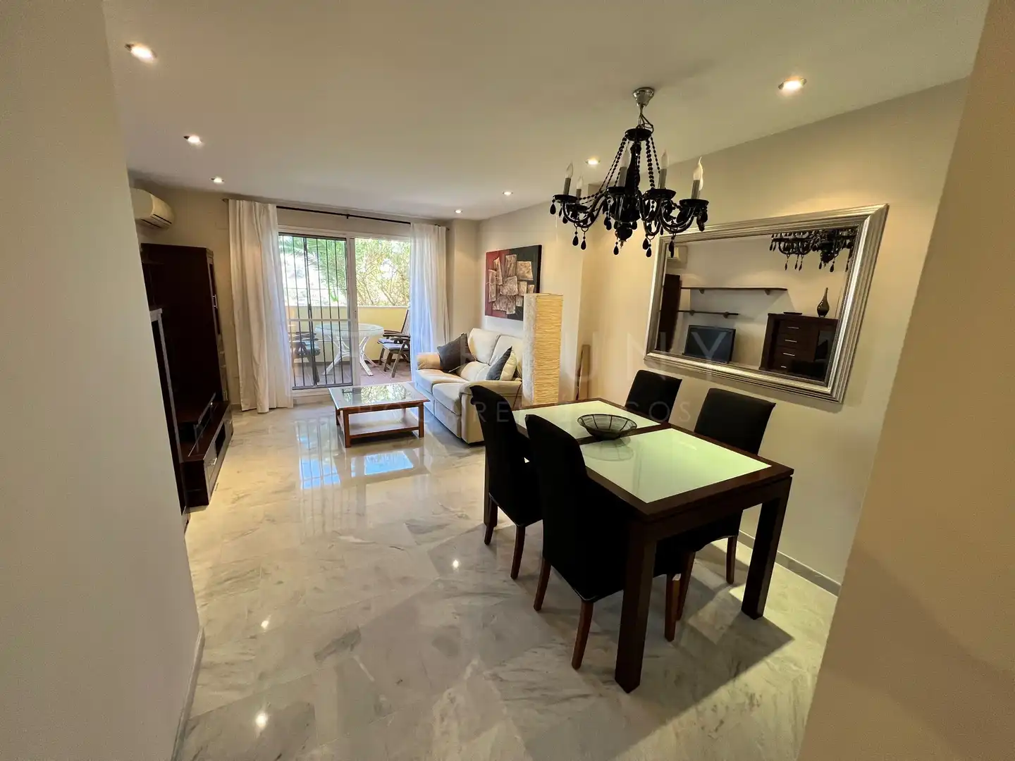 Dining room of Flat for rent in Rincón de la Victoria  with Air Conditioner, Private garden and Terrace